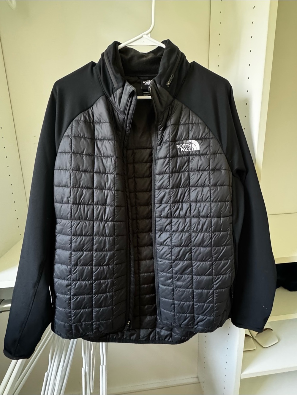The North Face Black Quilted Hybrid Jacket